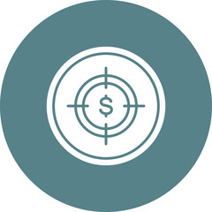 Wall Mural - Money Target Icon