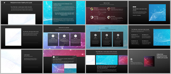 Wall Mural - vector templates for website design, presentations, portfolio. templates for presentation slides, fl