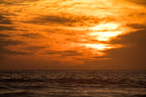 Fototapeta Niebo - The calm of the beach and sunset