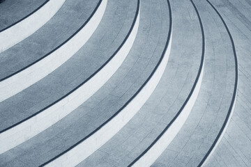 Aufkleber - Stairway of modern architecture. Building abstract background