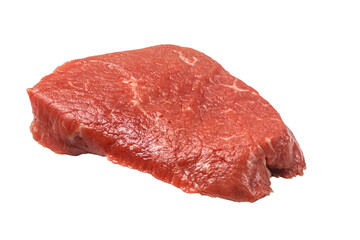 Wall Mural - Sirloin Tip Side Steak Raw beef steak on a white background. Isolated.