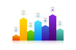 © Hey Dessein - Bar graph business infographics design vector can be used for workflow layout, diagram, annual report, web design. Business concept with 7 options, steps or processes.