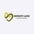 Infinity mind logo design template. Vector illustration