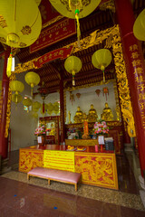 Wall Mural - Beautiful architecture of Kwong Siew Foundation Hospital (Canton Shrine) in Bangkok, Thailand.