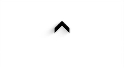 Poster - Animated arrows, upward animation with white background.
