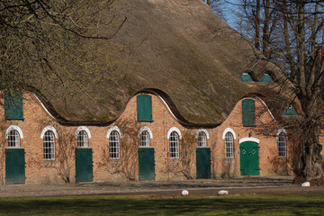 Poster - thatched barn, Helmstorf estate near Lütjenburg