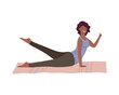 © Gstudio - athletic afro woman practicing exercise