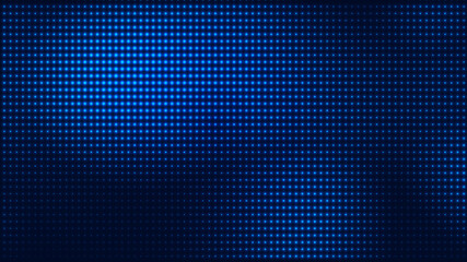 Wall Mural - dot blue pattern screen led light gradient texture background. abstract technology big data digital 