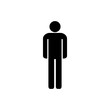 © Kareemov - male icon vector. human full body sign for private room