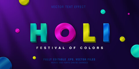 Holi text style effect fully editable