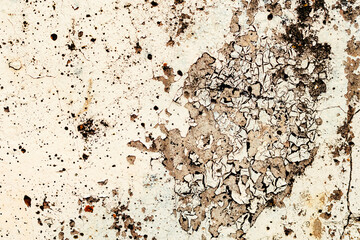 Wall Mural - Texture of a concrete wall with cracks and scratches which can be used as a background