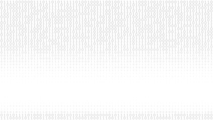 Poster - Minimal binary code background by 0 and 1. Digitally vector pattern
