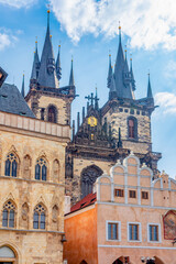 Wall Mural - Church of Our Lady before Tyn on Old town square, Prague, Czech Republic