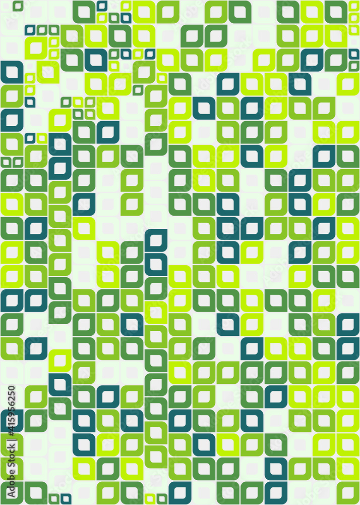 Abstract Geometric Pattern generative computational art illustration