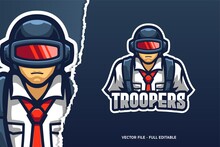 The Trooper E-sport Game Logo Template