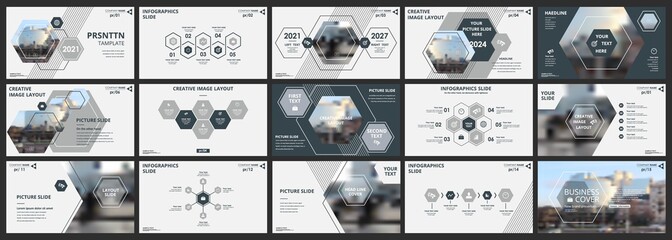 abstract white, gray slides. brochure cover design. fancy info banner frame. creative set of infogra