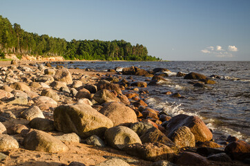 Poster - Stones on the seashore near the Veczemju cliffs, Latvia