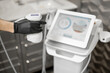 © rh2010 - Ultrasound liposuction device in medical clinic. Beauty anti-age therapy concept.