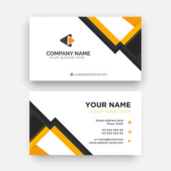 Wall Mural - simple horizontal business card template design with vector