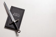 © pamela_d_mcadams - Bible and Sword on a Bright White Background