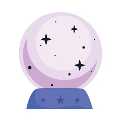 crystal ball esoteric isolated icon vector illustration design