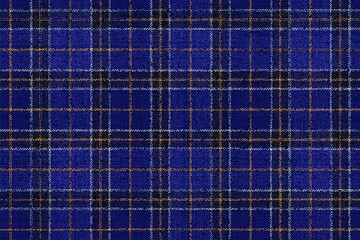 Poster - old ragged grungy seamless checkered  fabric of school uniform texture cornflower blue main color for plaid, tablecloths, shirts, tartan, clothes, dresses, bedding