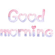 © Anastasia - Watercolor letters. English alphabet. Good morning