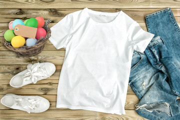 Tshirt mockup. Shirt mock up. Easter mockup