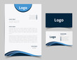 © MESHTOCK - Corporate Letterhead and Business Card Set, Elegant and minimalist style business template design and Stationery set. Full Vector.