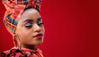 © Olesia Bilkei - portrait of beautiful nigerian woman in traditional outfit