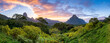 © JCB - Panoramic sunset view of Mont Rotui on Moorea island, French Polynesia