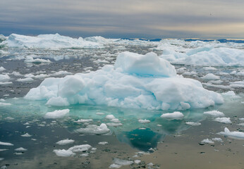 Poster - Ilulissat Icefjord at Disko Bay, Greenland, Danish Territory.