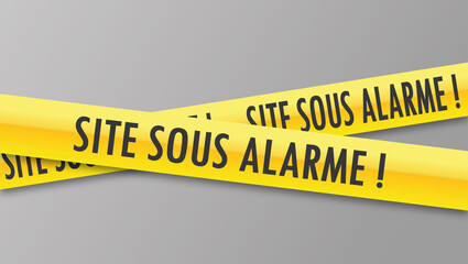 Sticker - Logo site sous alarme.