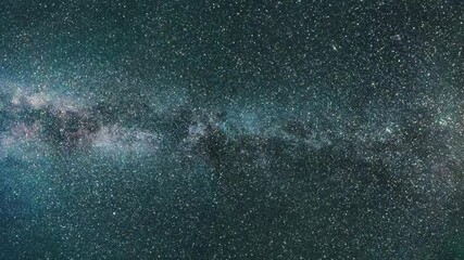 Wall Mural - travel through the starry space inside the dark green andromeda galaxy. view of the cosmos and the m