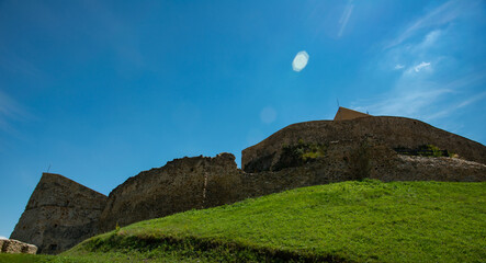 Wall Mural - the walls of the medieval brick fortress built during the reign of the kings