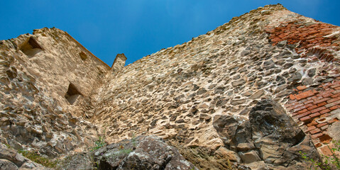 Wall Mural - the walls of the medieval brick fortress built during the reign of the kings