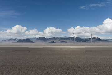 Canvas Print - road on western wilderness