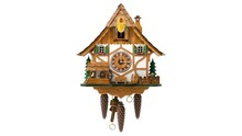 Front View Of Cuckoo Clock Animation - 3D Animation Seamlessly Loopable