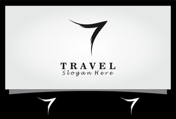 Wall Mural - abstract travel vector logo