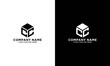 CC Initial Letter Logo Hexagonal Design, initial logo for business,