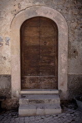 Door in the village of Scanno