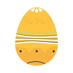 Poster - cute easter egg with abstract design