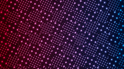 3D illustration graphic of abstract dots and square pattern seamless loop. Abstract background for business presentation. 3d render.