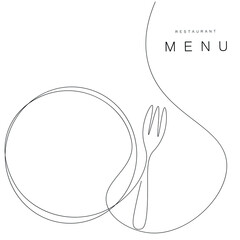 Wall Mural - Restaurant menu background vector illustration