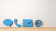 © Robert Kneschke - Contact icons as a customer service and hotline concept