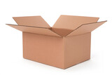 Fototapeta Tulipany - Cardboard box ready for shipping