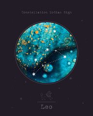Wall Mural - constellation zodiac sign. astrology and astronomy. abstract image of the planet, celestial body. ve