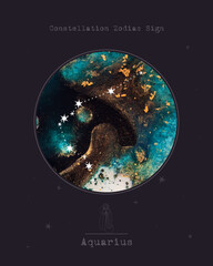 Wall Mural - constellation zodiac sign. astrology and astronomy. abstract image of the planet, celestial body. ve