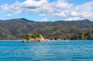 Canvas Print - Littoral du parc Abel Tasman, Nouvelle Zélande 