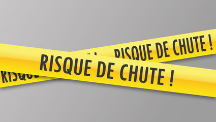 Poster - Logo risque de chute.